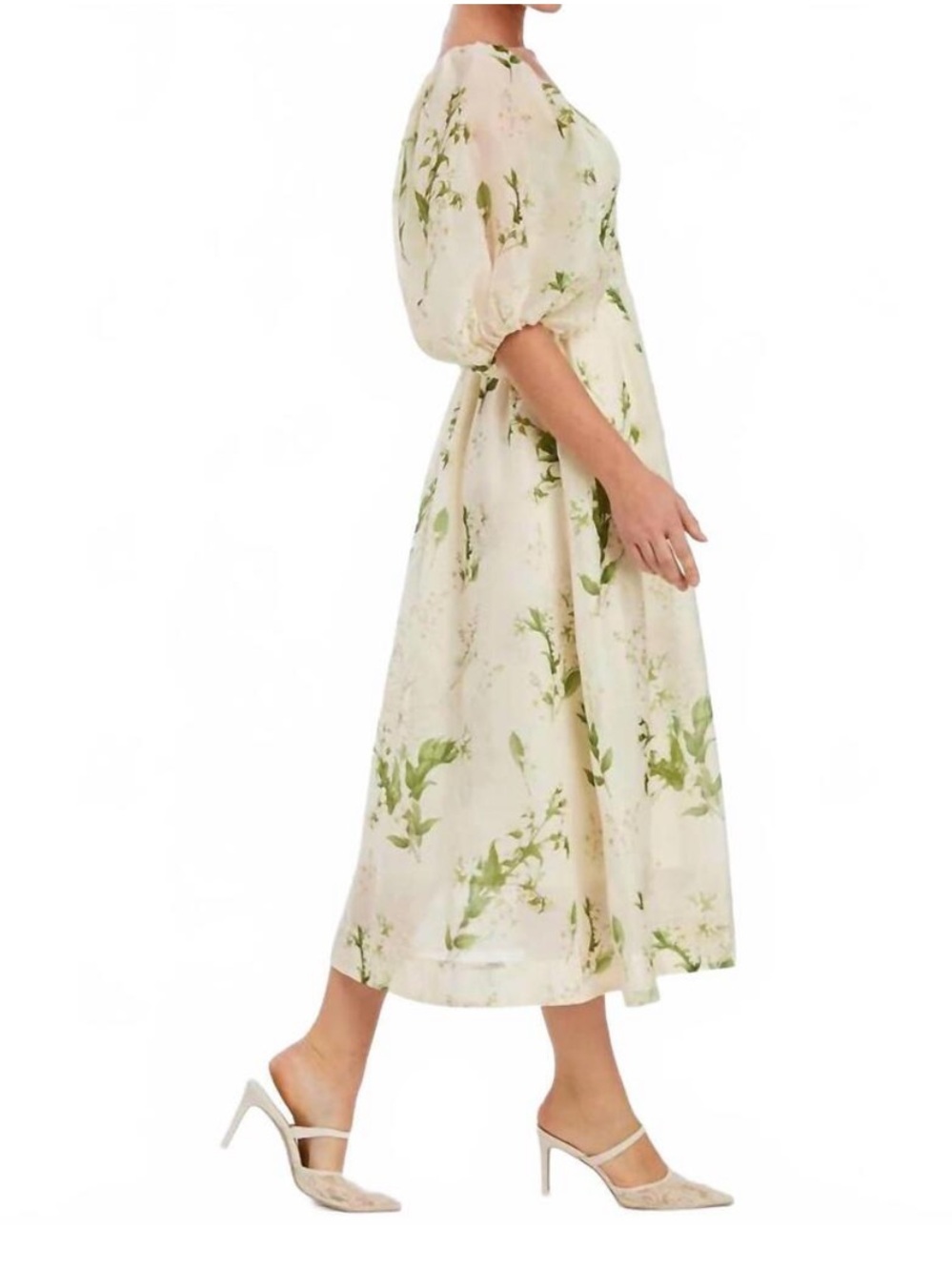 Mestiza New York Delphine ivory floral midi dress - Picture 3 of 11